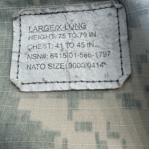 U.S Army ACU Combat Jacket Large Extra Long UCP Digital Camo - Picture 4 of 7